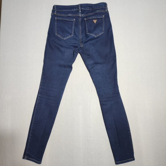Guess Jeans women's size 29 ink blue colour sexy curve mid-rise skinny - Picture 3 of 15